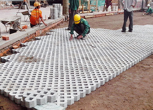 Gạch thông gió trồng cỏ